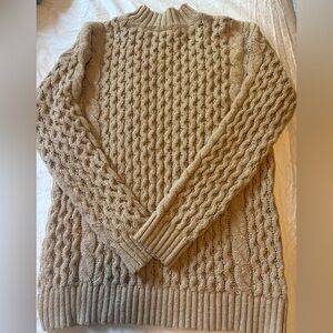 Ann Taylor Taupe Knit Pullover